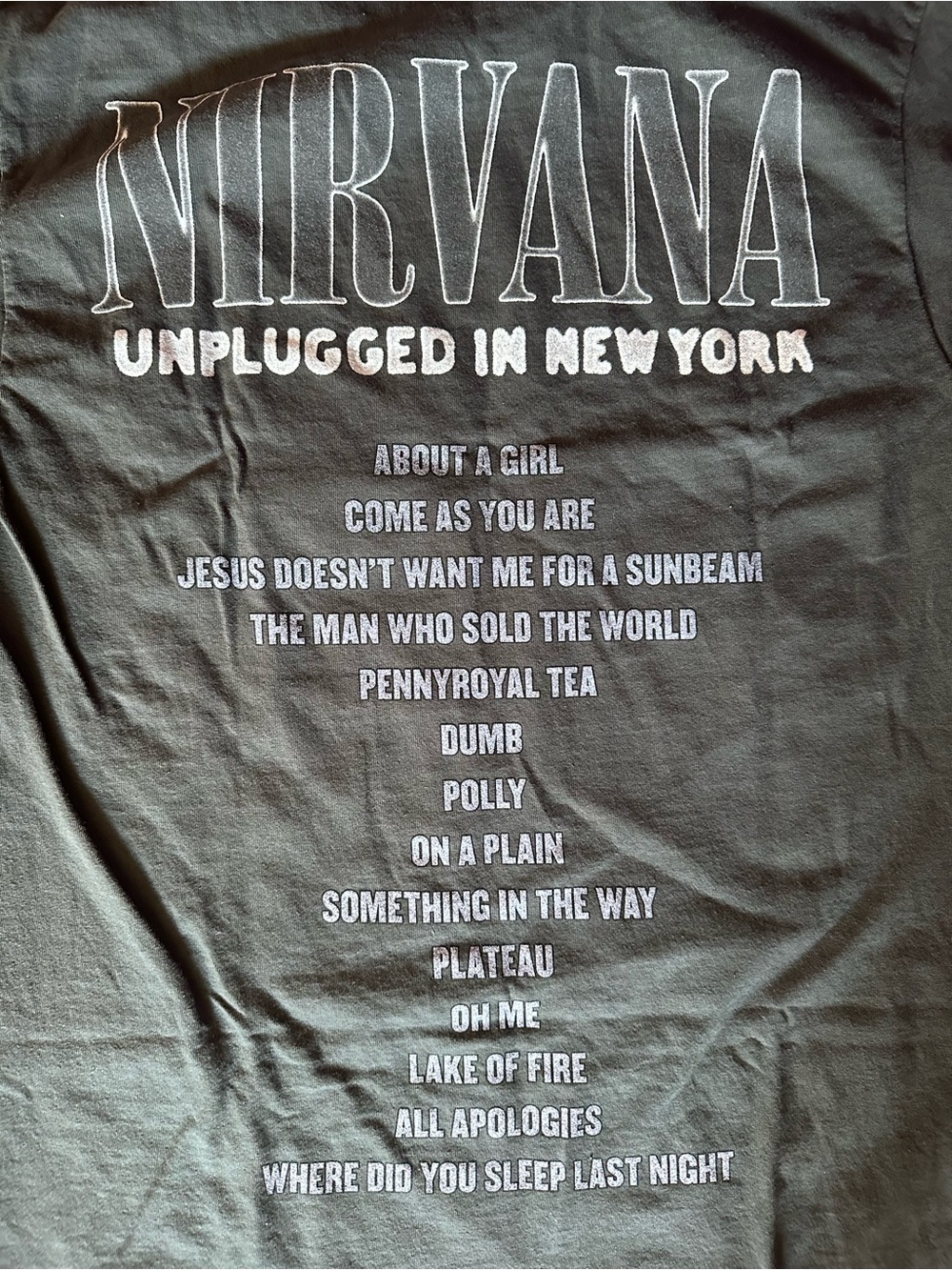 Hot Topic Black Nirvana 'Unplugged In New York' Graphic Tee - Picture 7 of 7